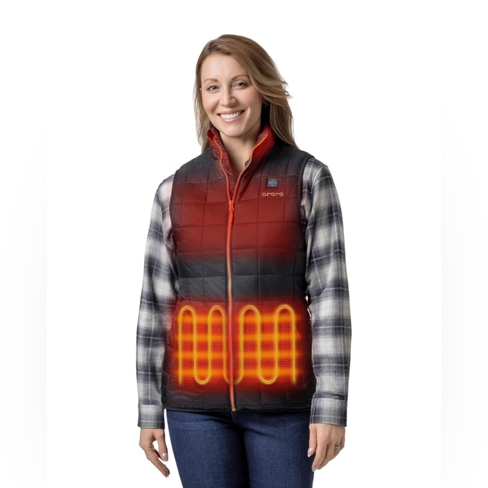 Brand New Women's Lightweight Quilted Heated Vest with Battery